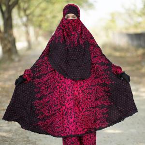 Stylish Long Khimar Palazzo Set - Muslim Fashion Bangladesh